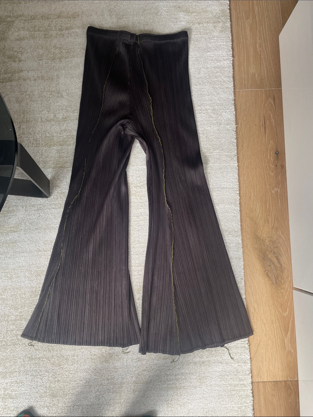 Issey Miyake Pleats Please Pleated Wide Leg Pants